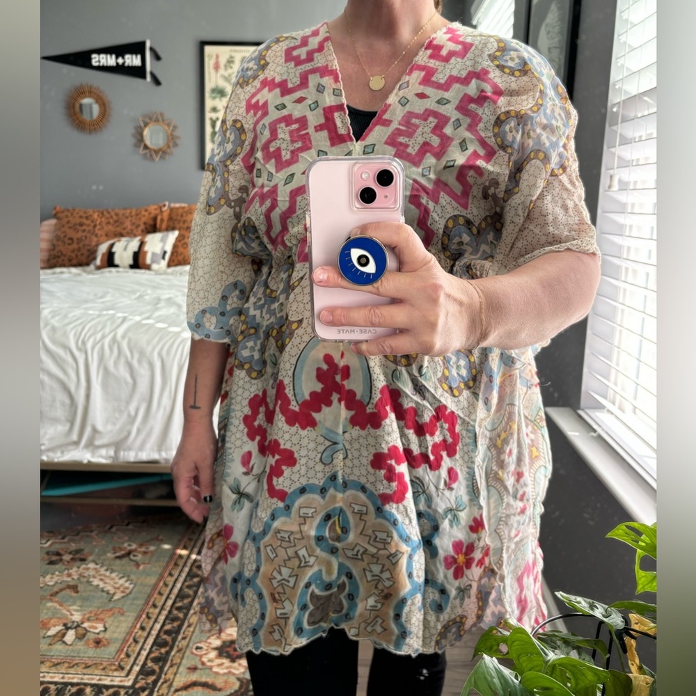 Johnny Was Printed Tunic Bohemian Medium - Picture 2 of 12